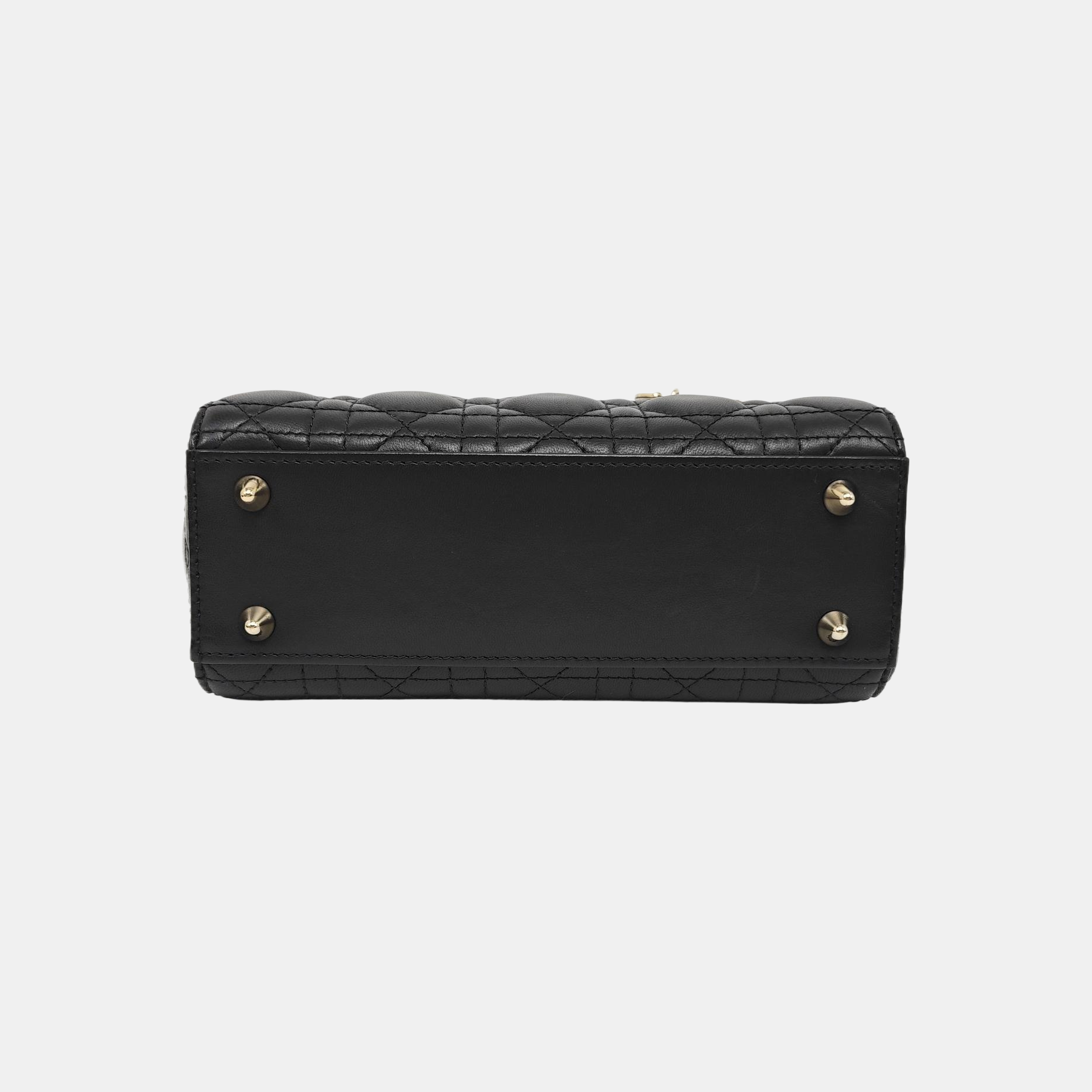Lady Dior Small Cannage Lambskin Black