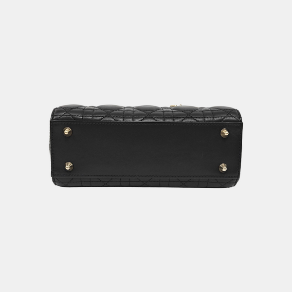 Lady Dior Small Cannage Lambskin Black