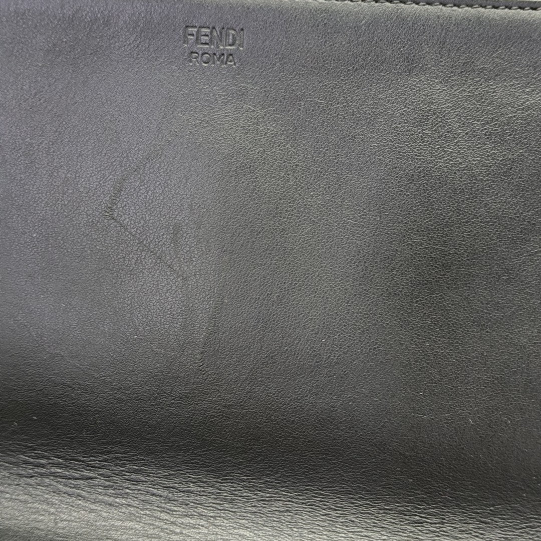 Calfskin Top Handle Bag Medium Black