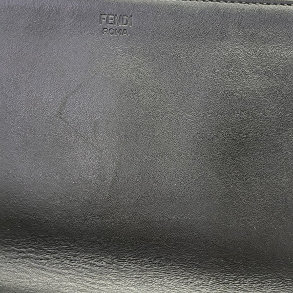 Calfskin Top Handle Bag Medium Black