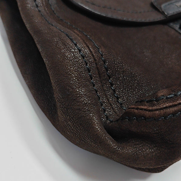 Calfskin Shoulder Bag Brown