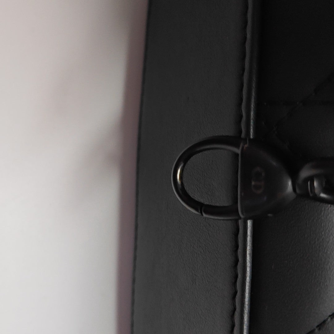 Lady Dior Mini Cannage Lambskin Black
