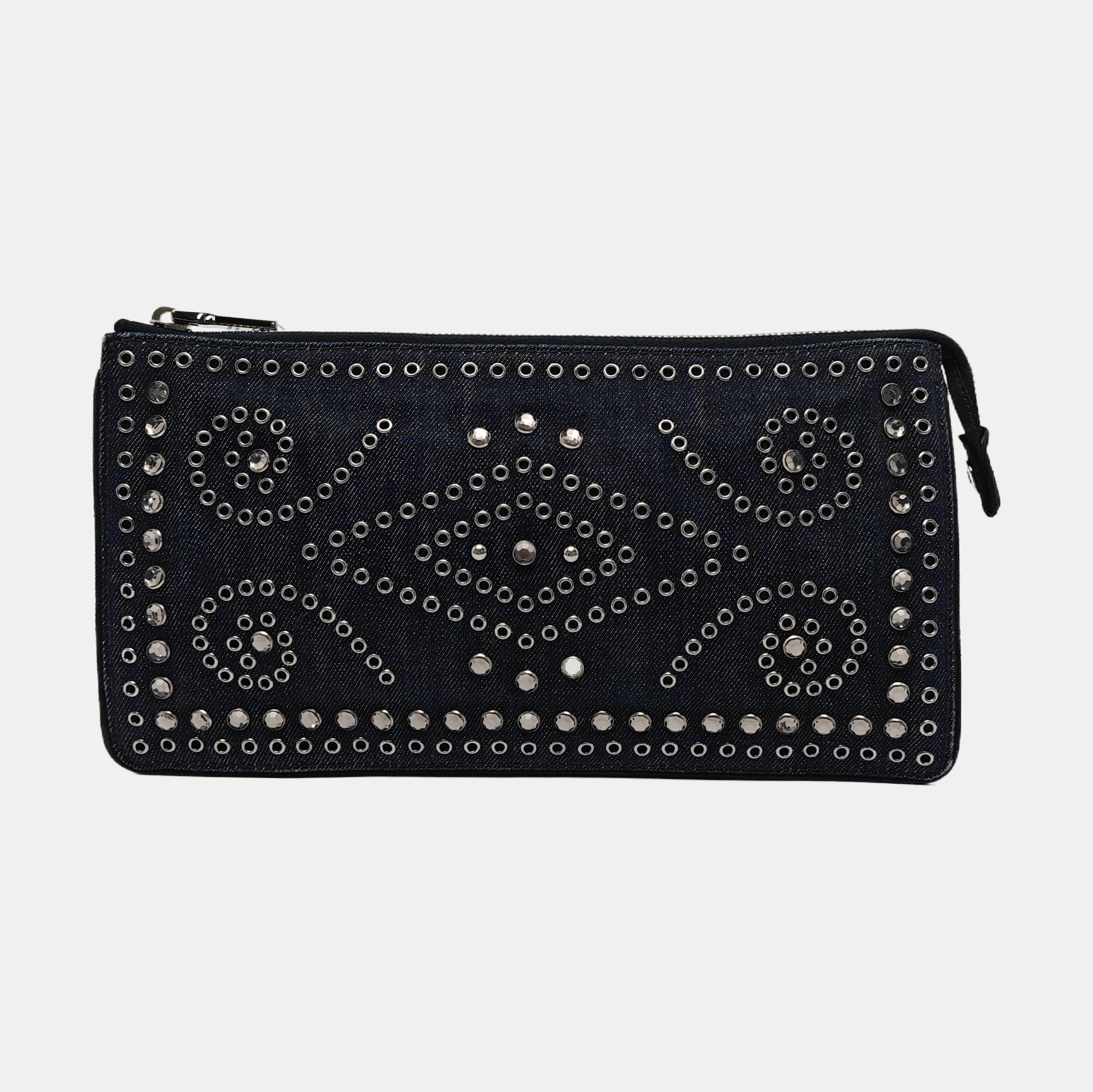 Denim Clutch Blue