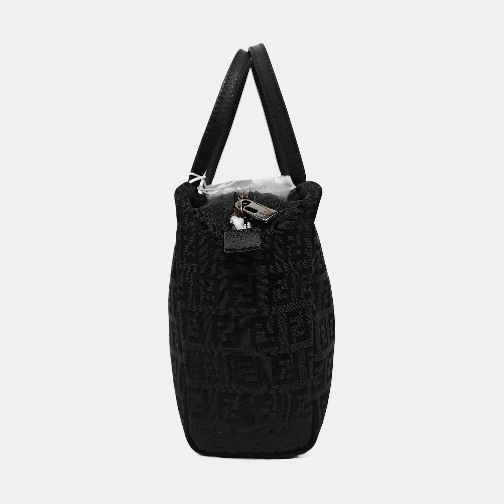 Canvas Top Handle Bag Black