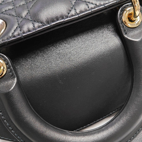 Lady Dior Small Cannage Lambskin Black