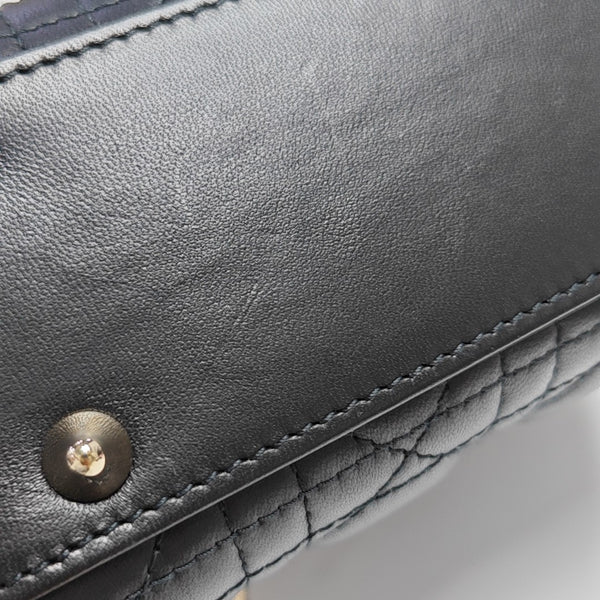 Lady Dior Small Cannage Lambskin Black