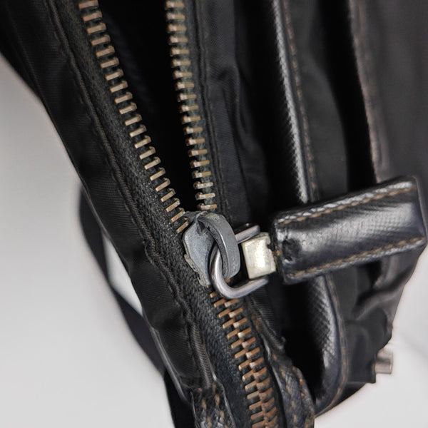 Nylon Shoulder Bag Black