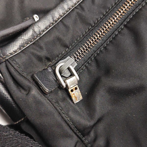 Nylon Shoulder Bag Black