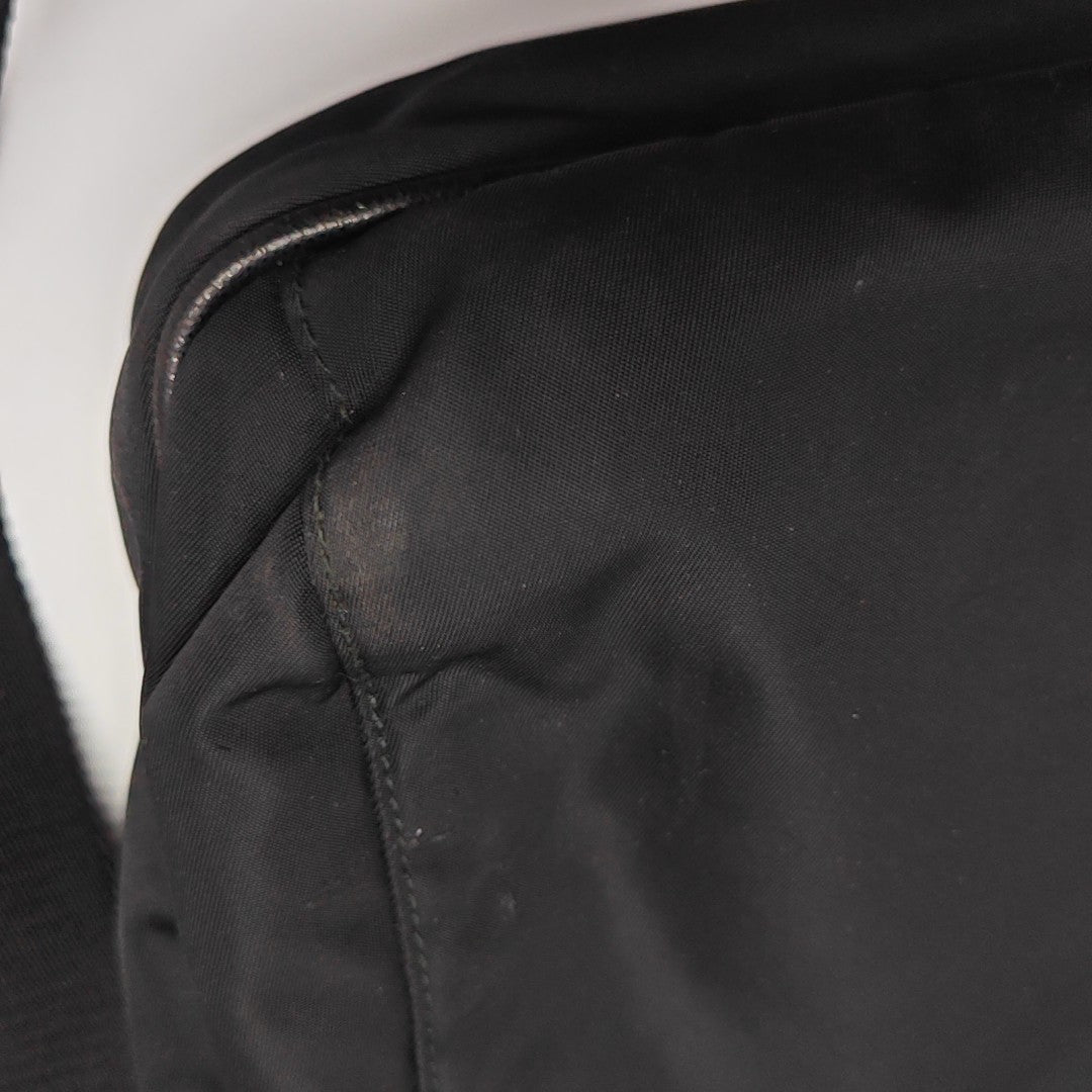 Nylon Shoulder Bag Black