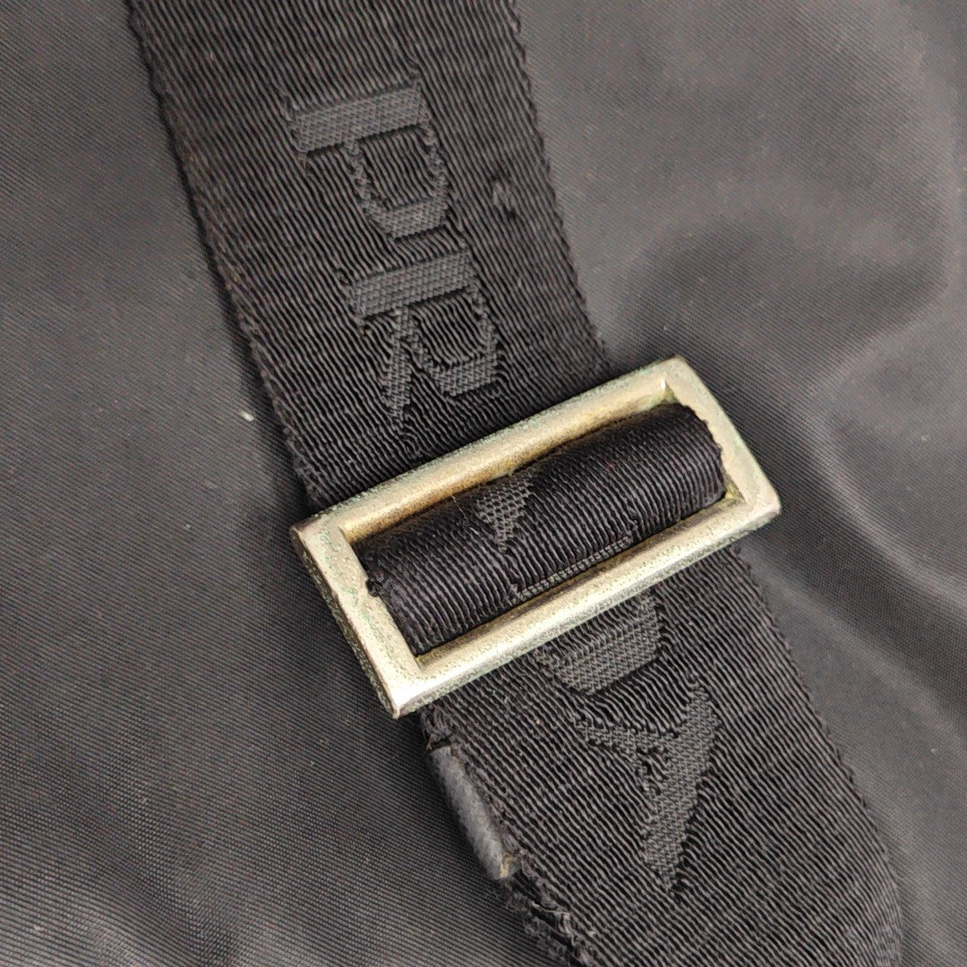 Nylon Shoulder Bag Black