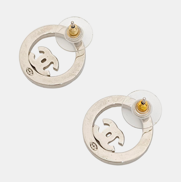 Authenticated pre-owned  Silver-tone Metal Synthetic Diamond Earring - Earrings at Looply