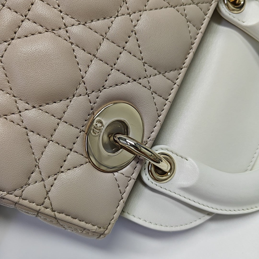 Lady Dior Small Cannage Lambskin Pink