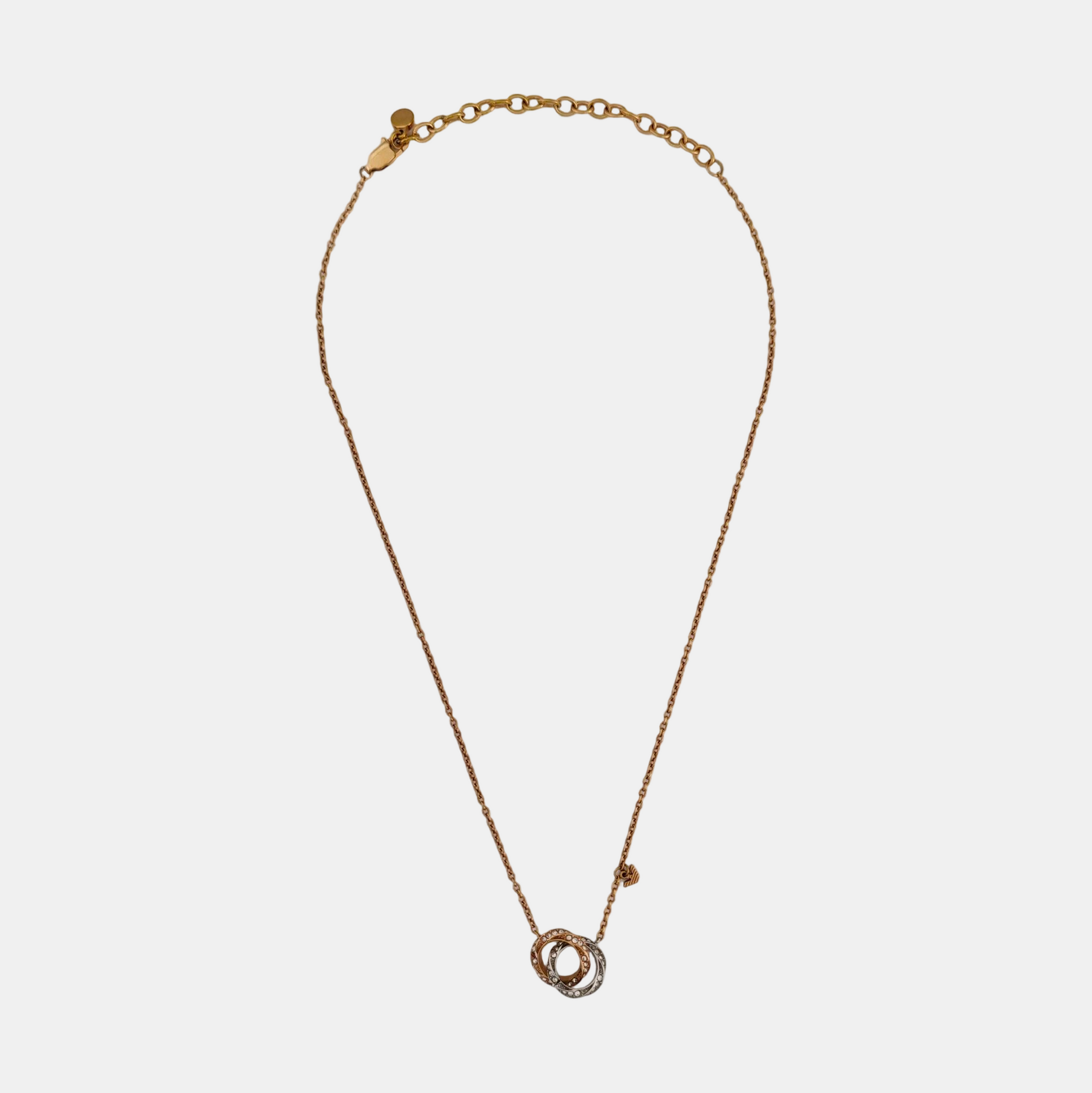 Authenticated pre-owned  Stainless Steel Rose Gold Necklace - Necklace at Looply