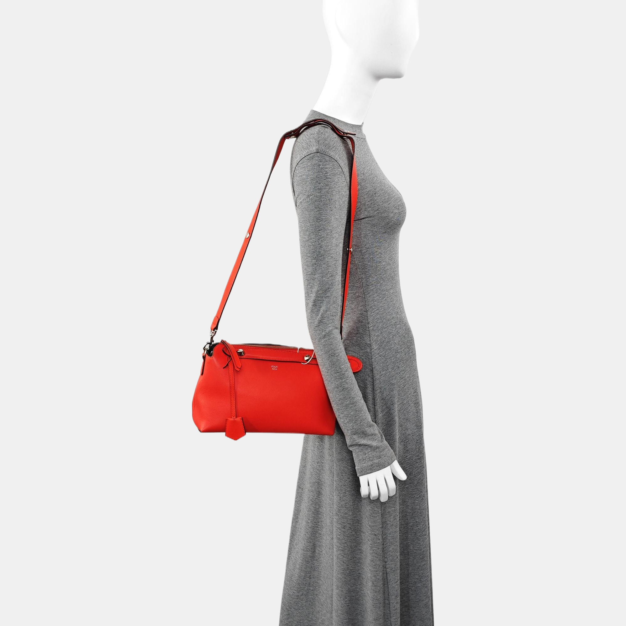 Calfskin Shoulder Bag Red