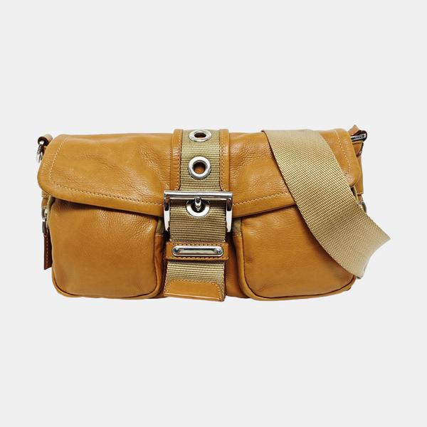 Calfskin Shoulder Bag Yellow
