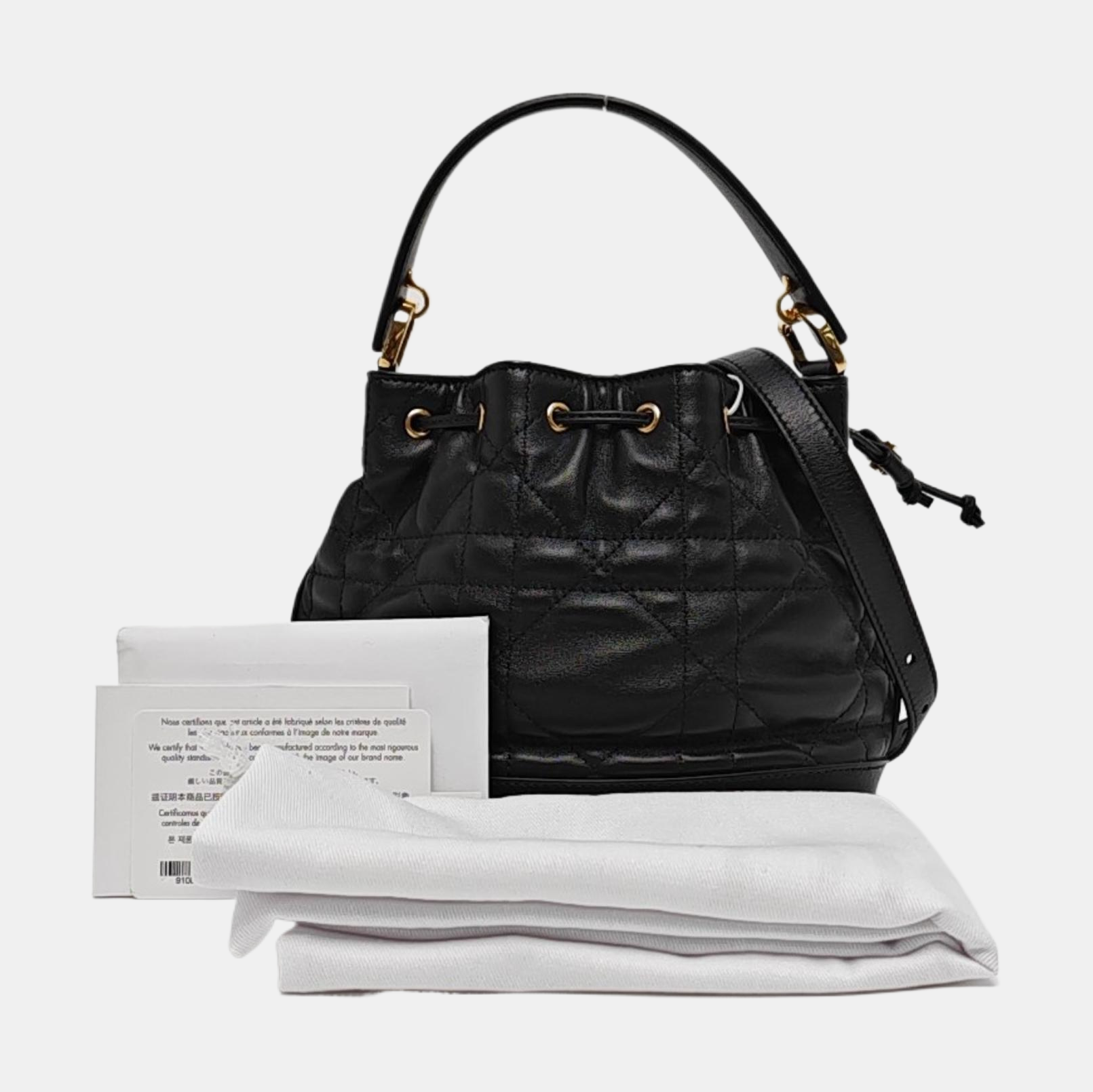 Jolie Small Cannage Lambskin Black
