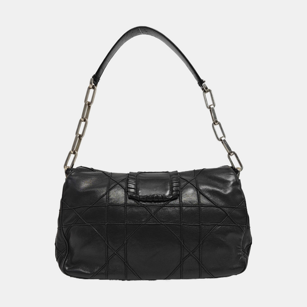 New Lock Calfskin Black