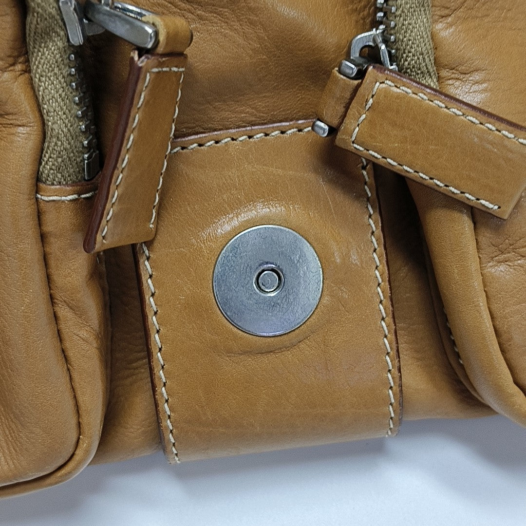 Calfskin Shoulder Bag Yellow