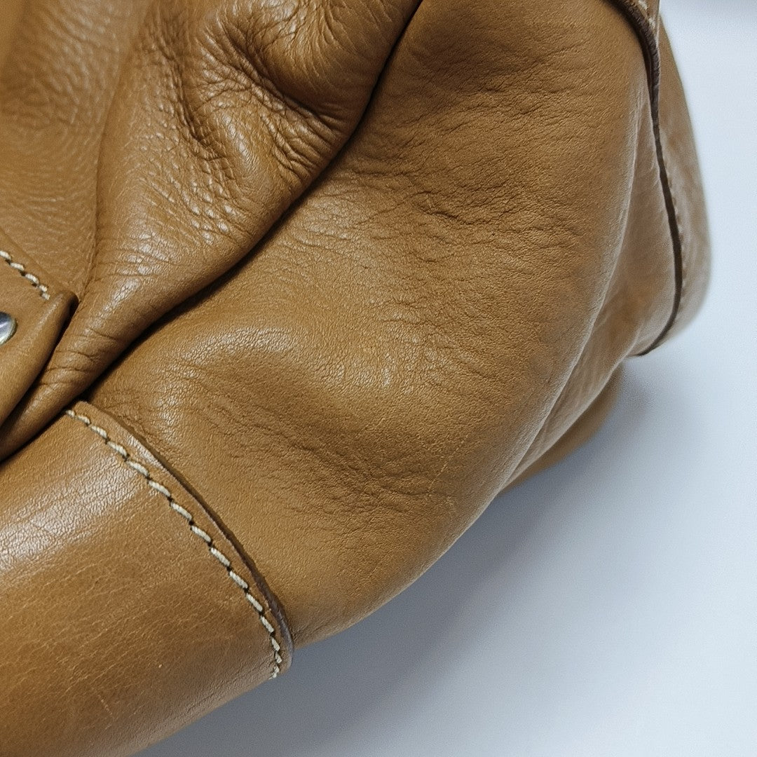 Calfskin Shoulder Bag Yellow