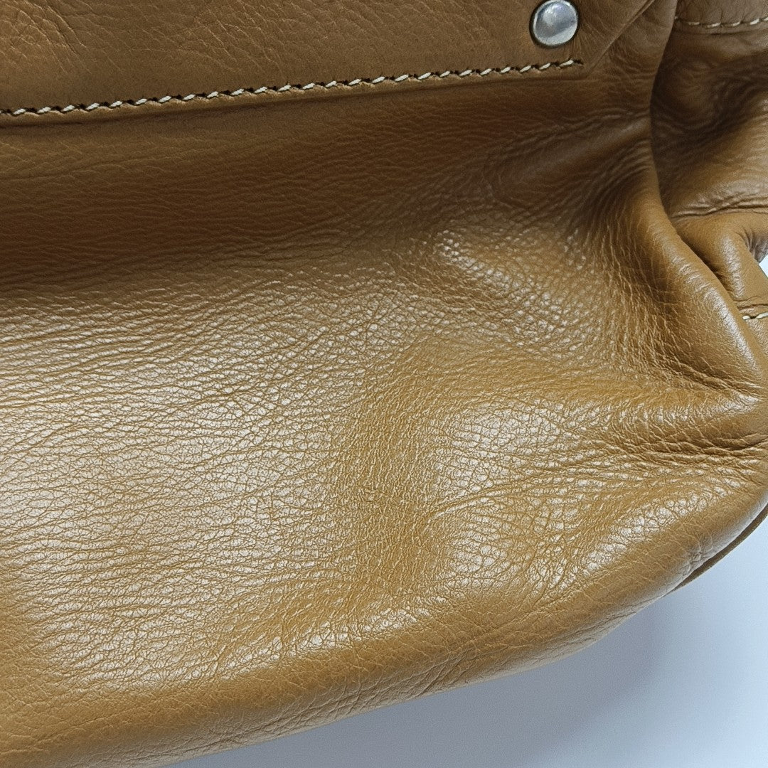 Calfskin Shoulder Bag Yellow