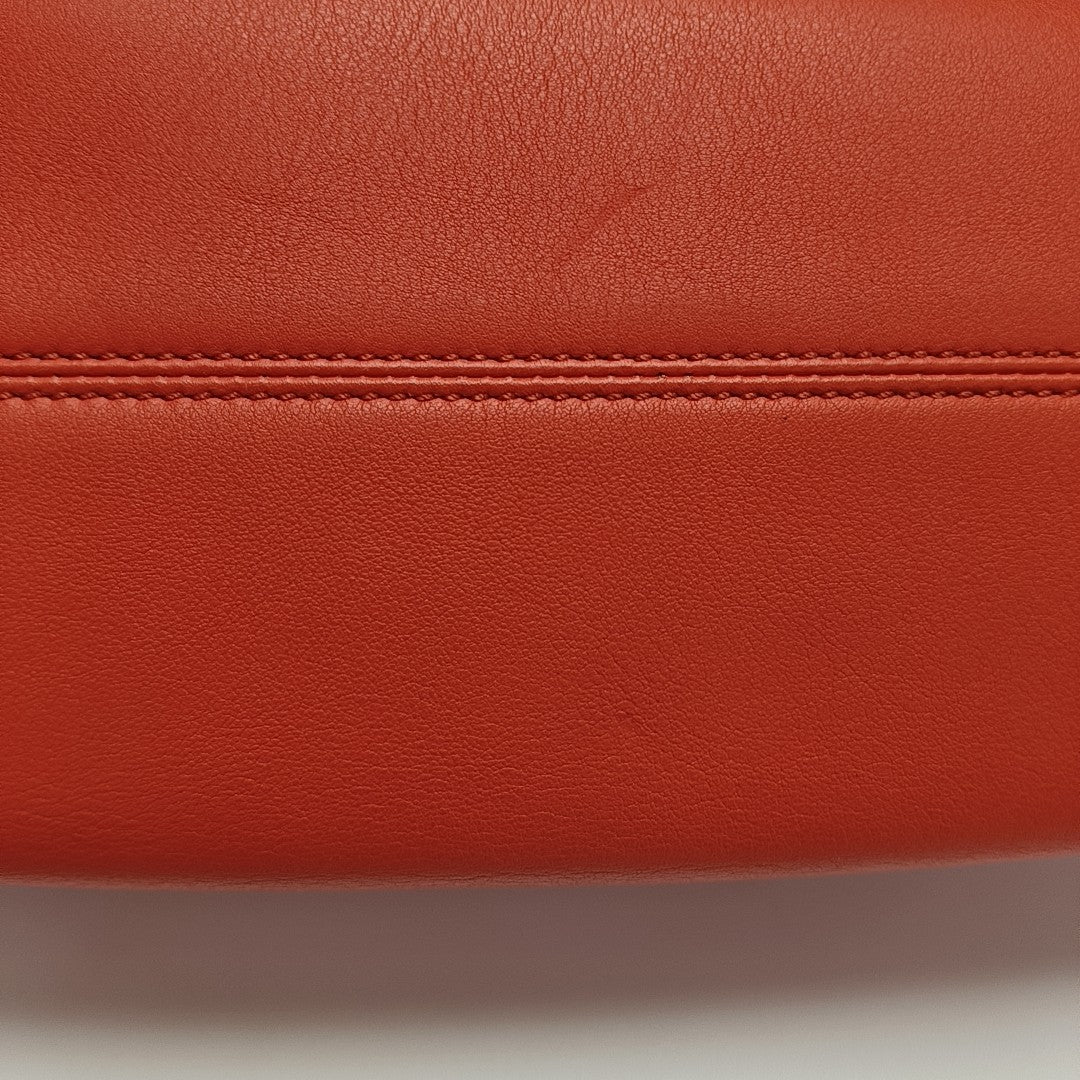 Calfskin Shoulder Bag Red