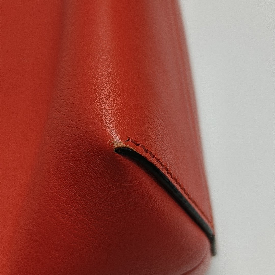 Calfskin Shoulder Bag Red
