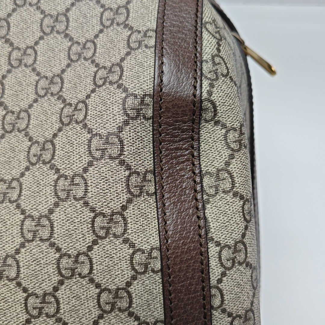 Ophidia Monogram Coated Canvas Beige