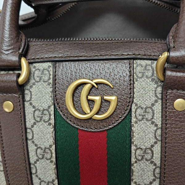 Ophidia Monogram Coated Canvas Beige