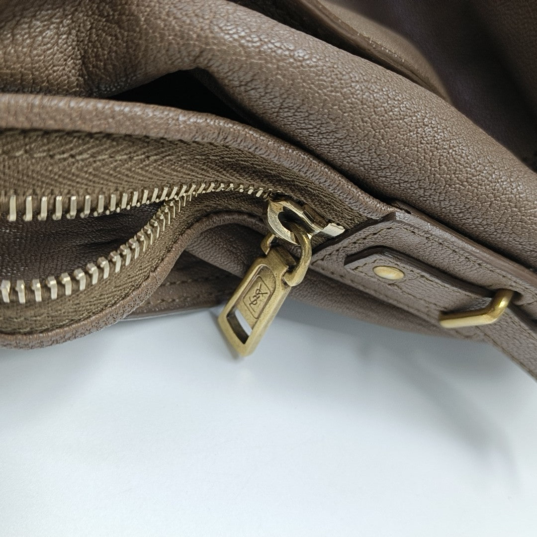 CHYC Y LIGNE Large Calfskin Brown