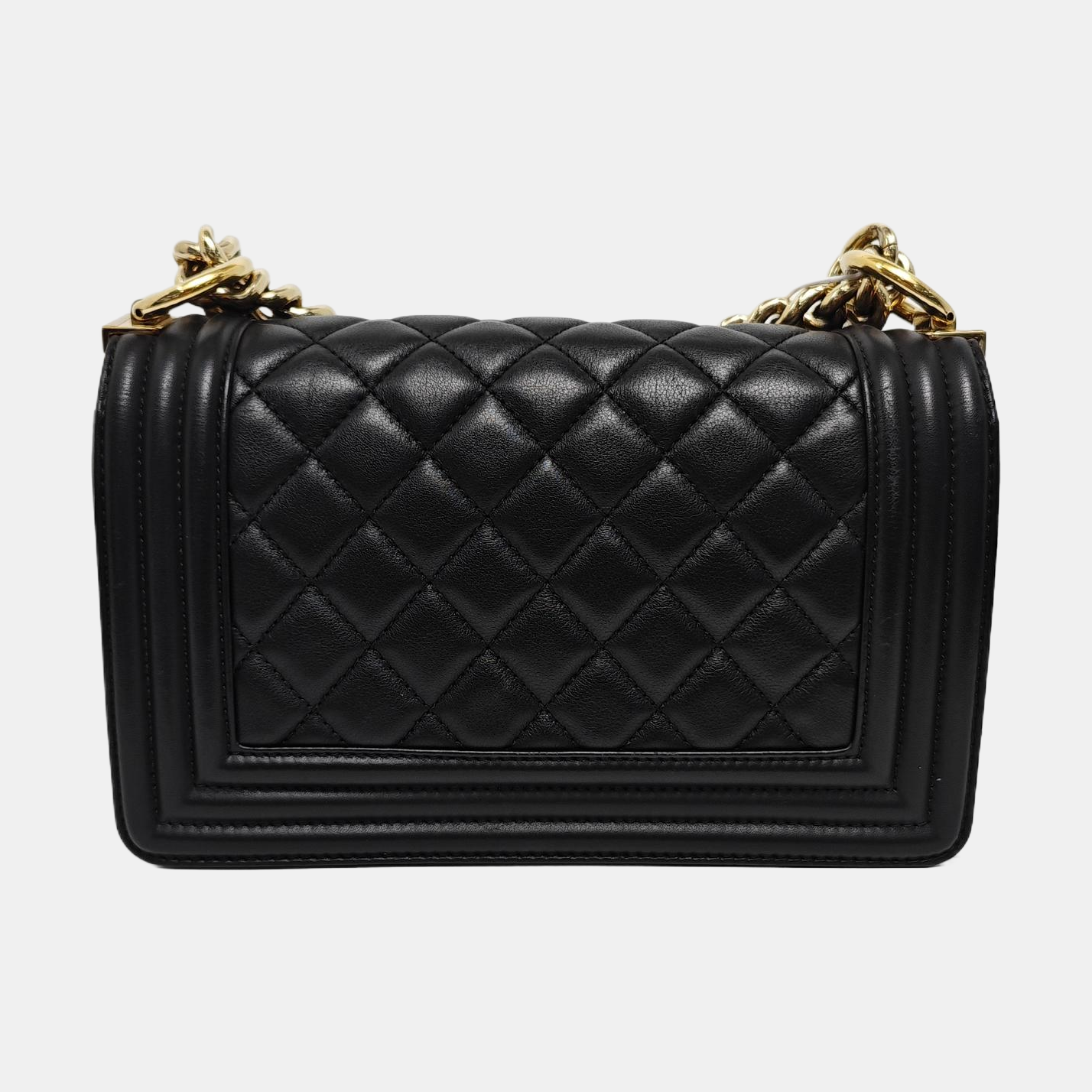BOY CHANEL Small Quilted Calfskin Black