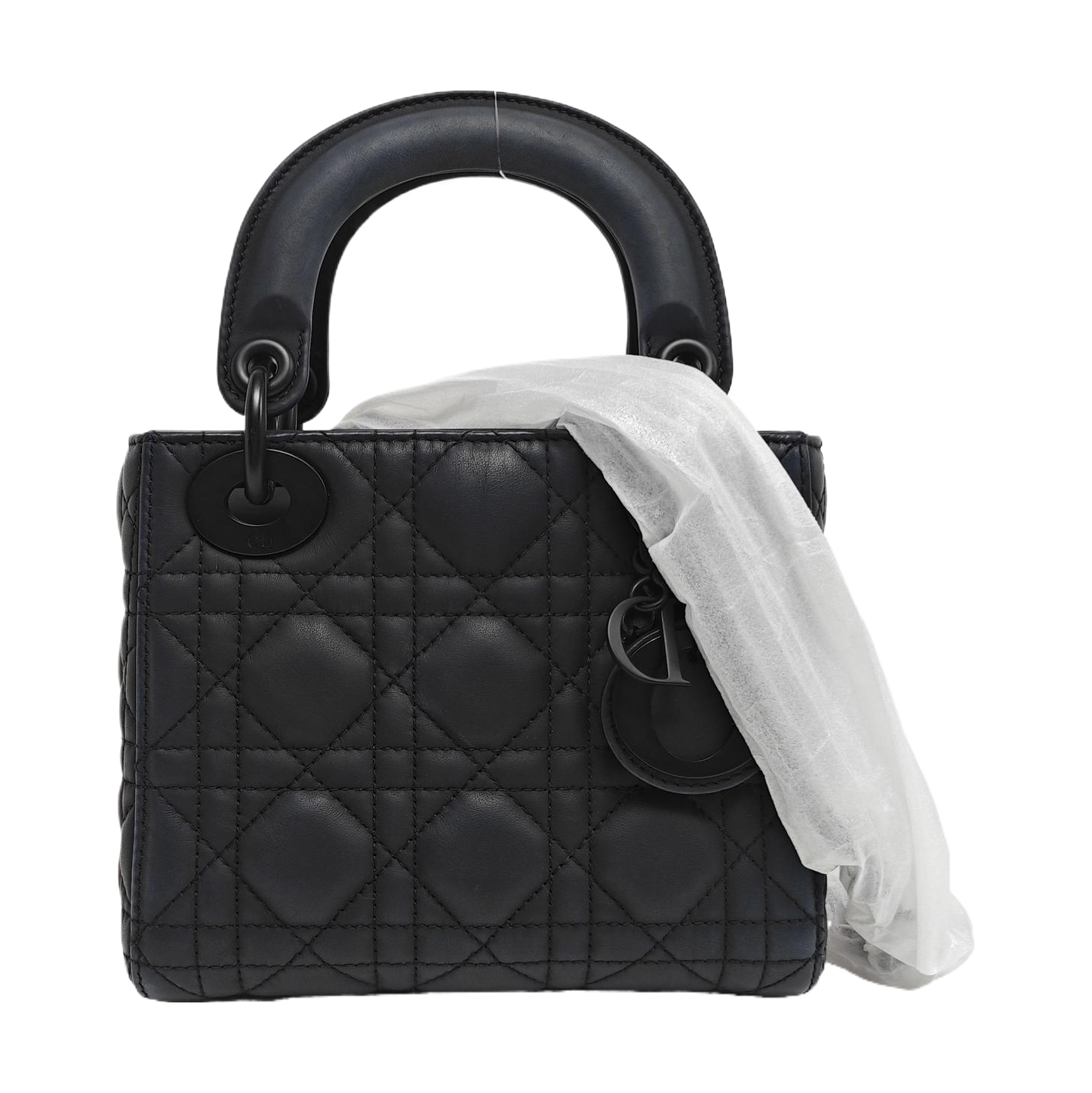 Lady Dior Mini Cannage Lambskin Black