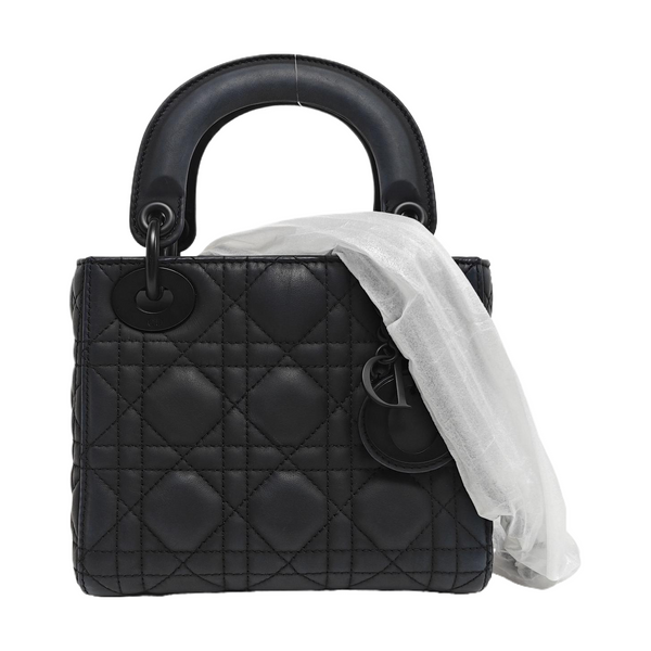 Lady Dior Mini Cannage Lambskin Black
