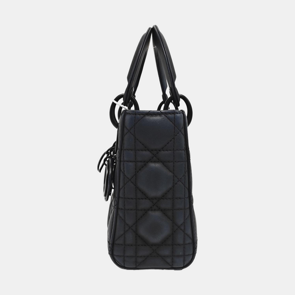 Lady Dior Mini Cannage Lambskin Black