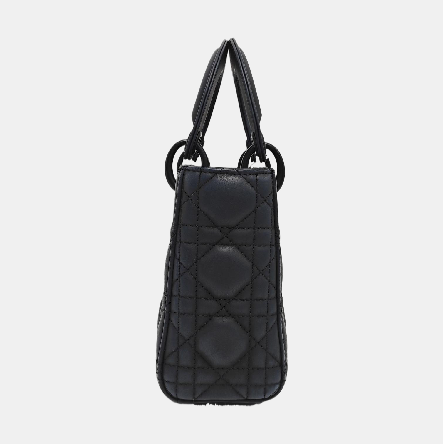 Lady Dior Mini Cannage Lambskin Black