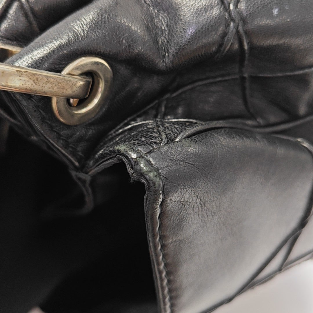 New Lock Calfskin Black