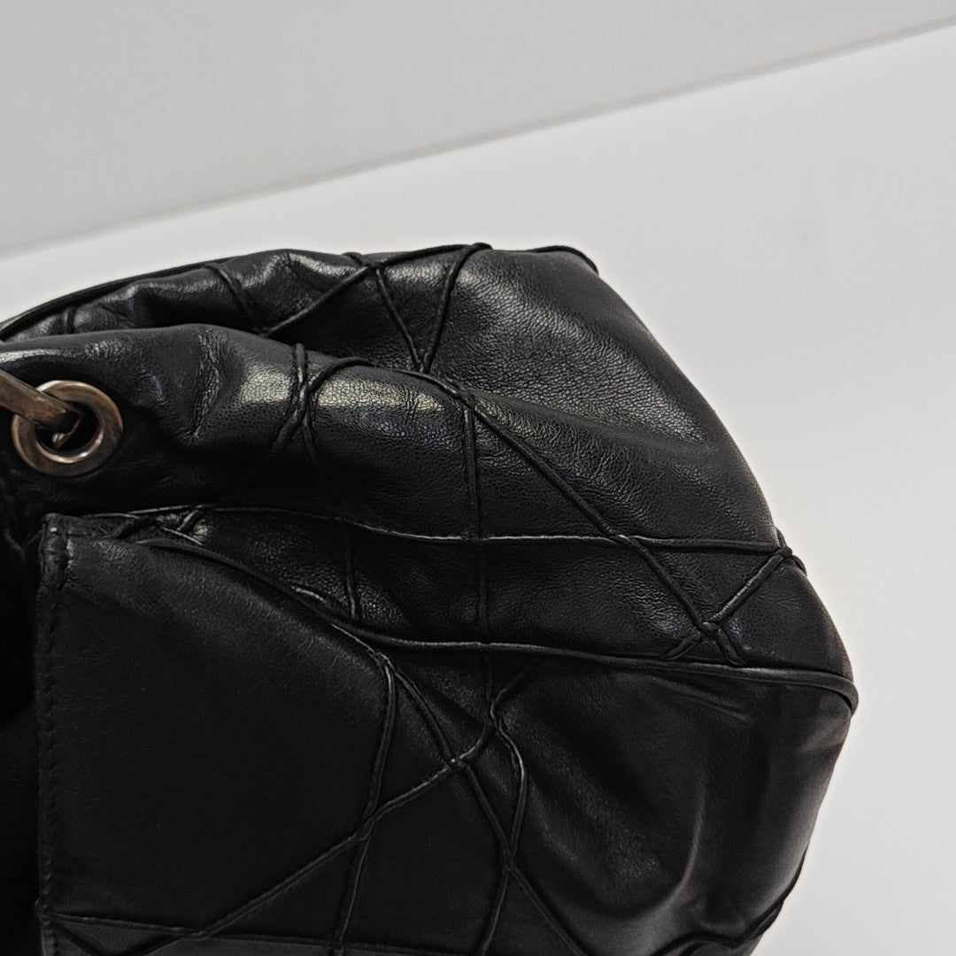New Lock Calfskin Black