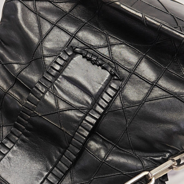 New Lock Calfskin Black