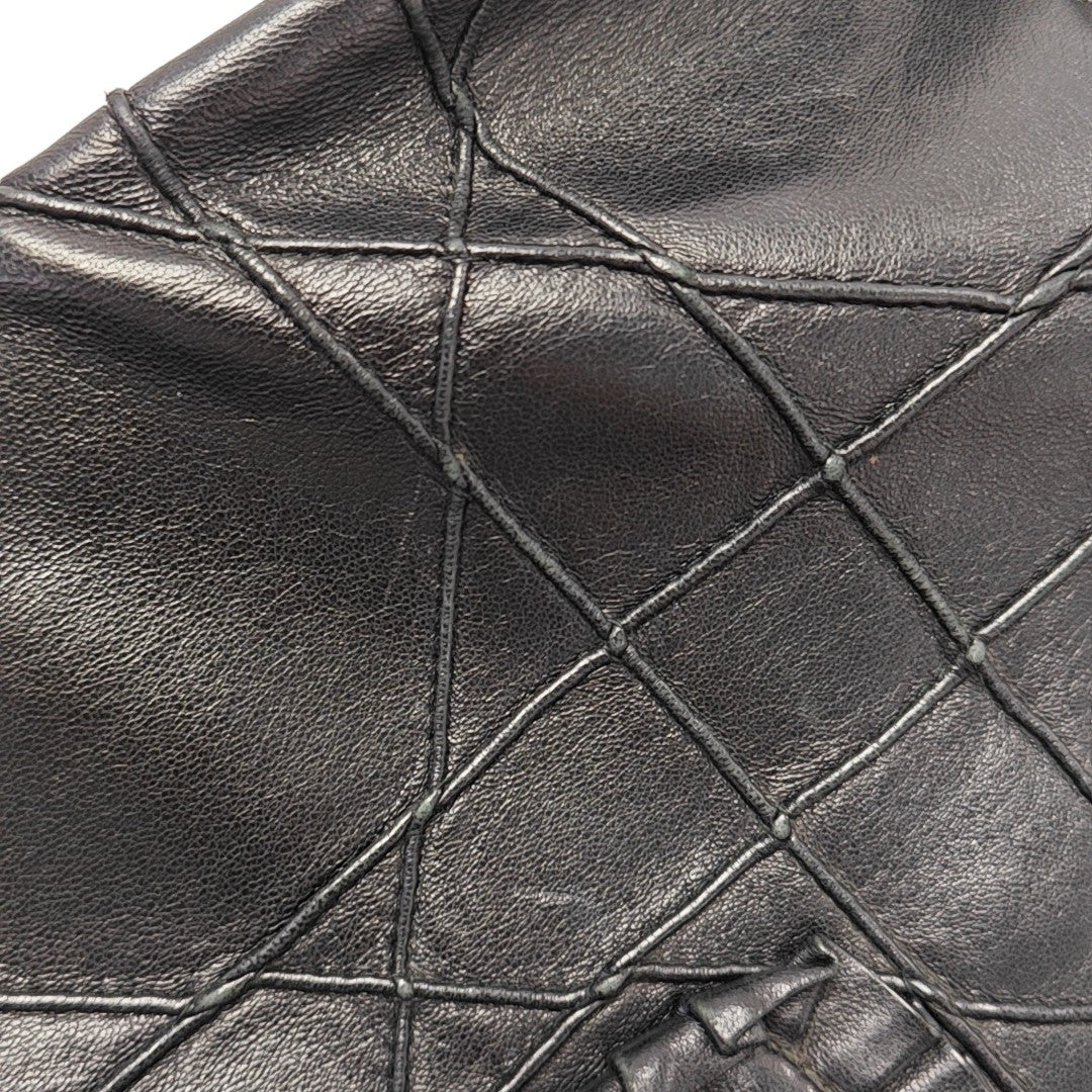New Lock Calfskin Black