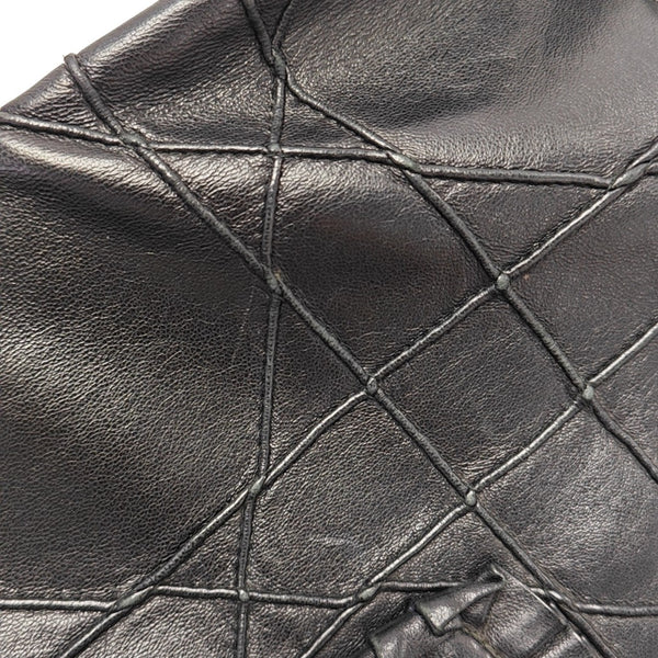 New Lock Calfskin Black