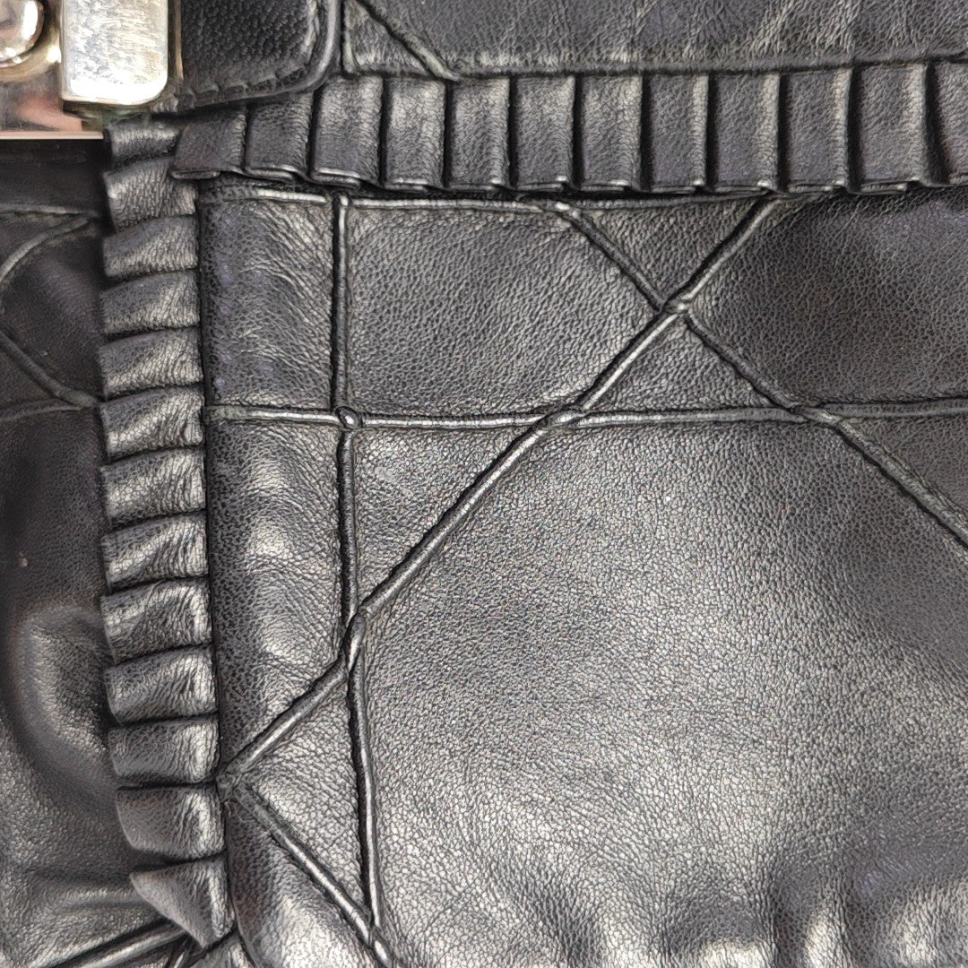 New Lock Calfskin Black