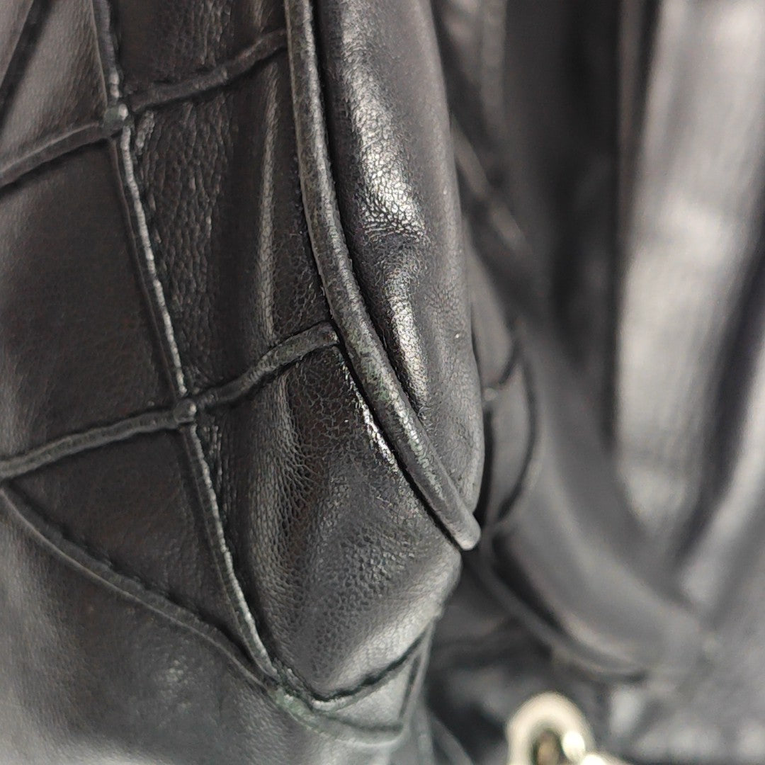 New Lock Calfskin Black