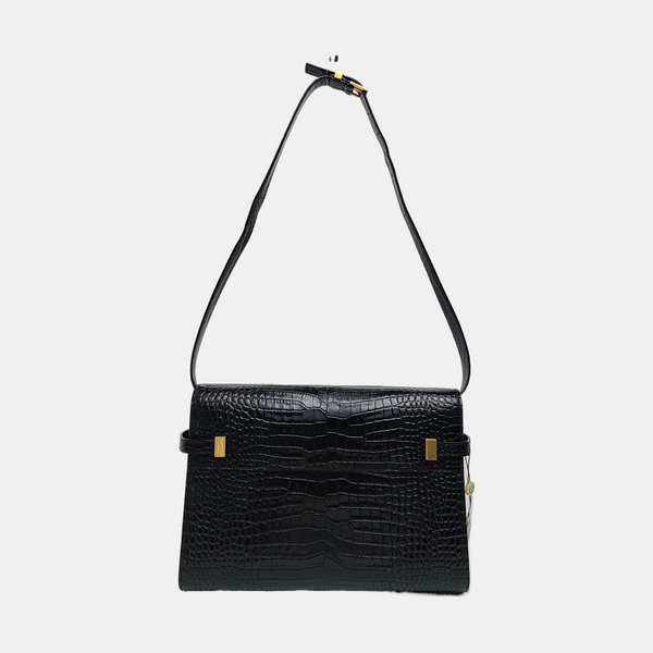 MANHATTAN Medium Calfskin Black
