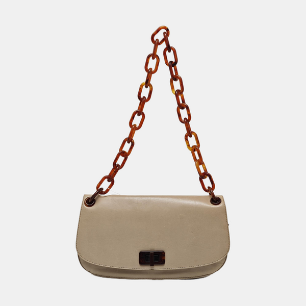 Lambskin Shoulder Bag Beige