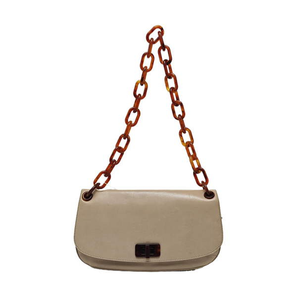 Lambskin Shoulder Bag Beige
