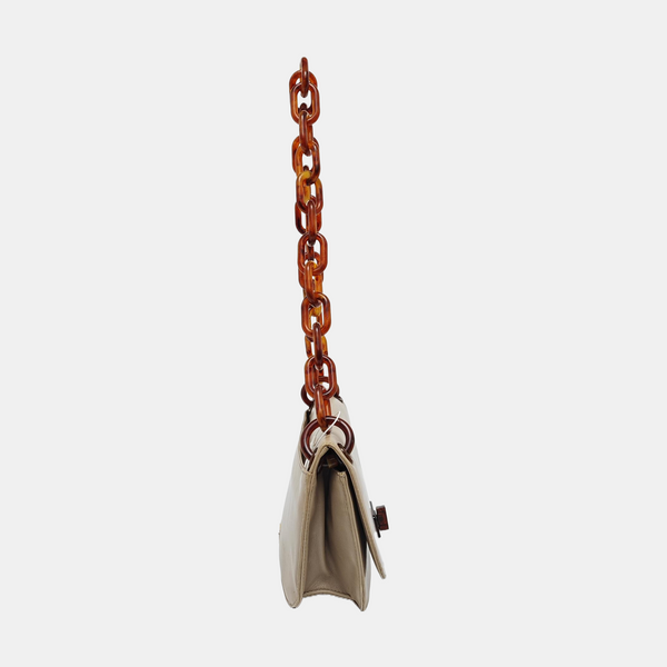 Lambskin Shoulder Bag Beige