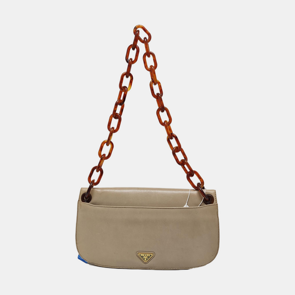 Lambskin Shoulder Bag Beige