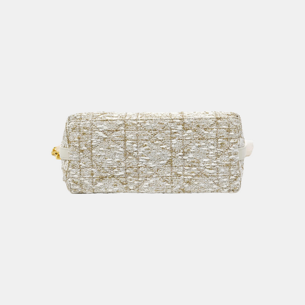 Diorstar Hobo Cannage Fabric White