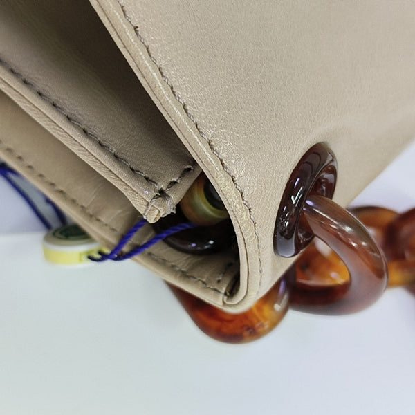 Lambskin Shoulder Bag Beige