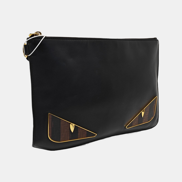 Monogram Calfskin Clutch Black