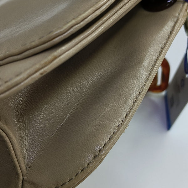 Lambskin Shoulder Bag Beige